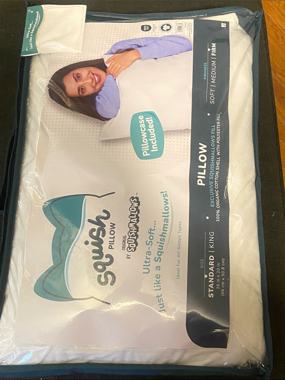Squishmallow pillow Standard - firm White squish cover. NWT